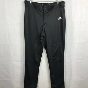 Adidas Pants Mens Sz XL Climalite Black MLB Baseball Athletic Straight Legs‎